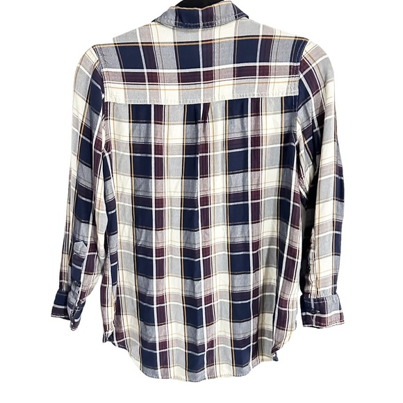 MADEWELL Classic Ex-Boyfriend Button Down Shirt in Hanna Plaid Size Small - Picture 5 of 10